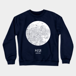 Mesa, USA City Map - Full Moon Crewneck Sweatshirt